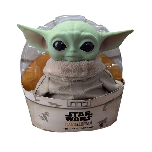 Star Wars Plush Toys, Grogu Soft Doll From The Mandalorian, 11-in Figure - Picture 1 of 6